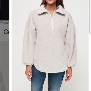 Half zip Sherpa pullover